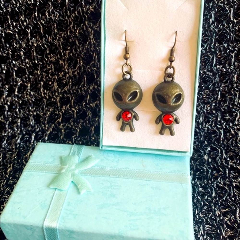 Alien Dangle Earrings